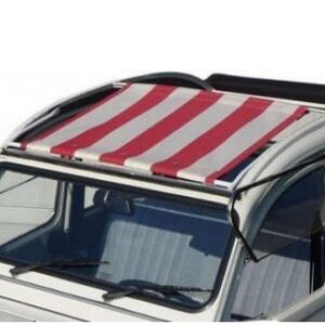 Zonnedak 2cv rood/wit extra kwaliteit