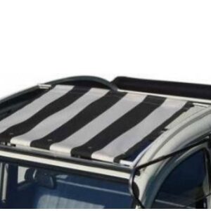 Zonnedak 2cv zwart/wit extra kwaliteit