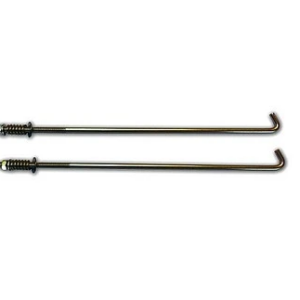 Draadeinden set RVS accubak