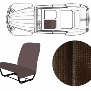 Bekleding stoel bruin skai LV ronde hoek