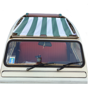 Zonnedak 2cv groen/wit